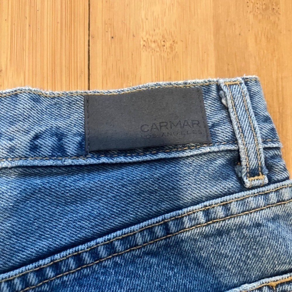 NWT Carmar Emelia Button Fly Distressed Jeans NWT Non-Stretch size 25 - Picture 6 of 6
